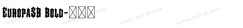 EuropaSB Bold字体转换